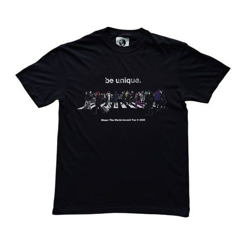 "Be Unique" Black Tee